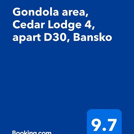 Gondola Area, Cedar 4, D30, Apartament Bansko
